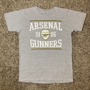 Arsenal Gunners Shirt Mens Small Gray Soccer Football FC Premier League Tee